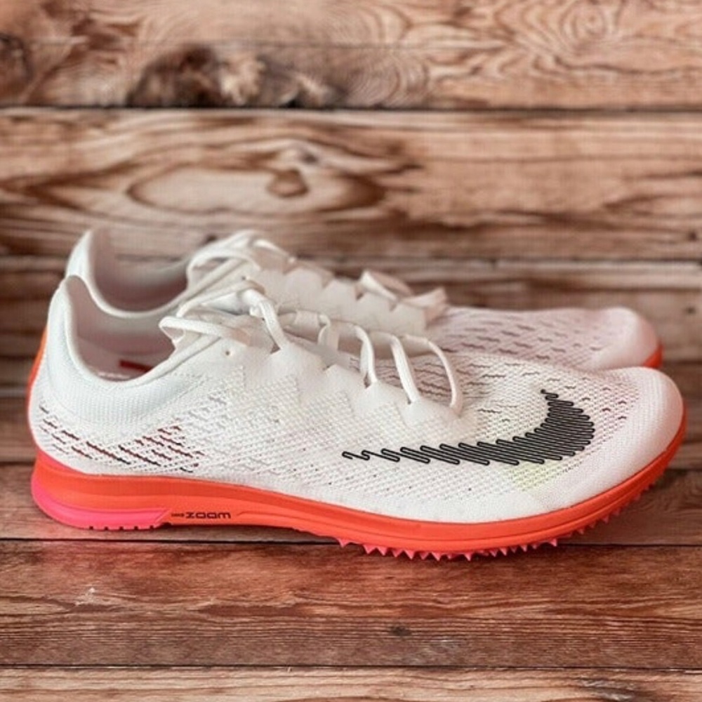 New Nike Zoom Streak LT Spike Flat Cleats White Pink Mens size‎ 11 DN1699-100
